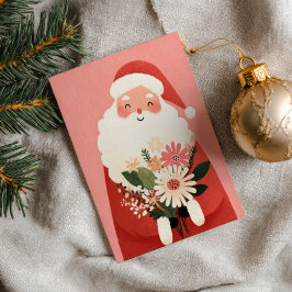 Cute Adsible Tecknad Jultomten God jul Kort
