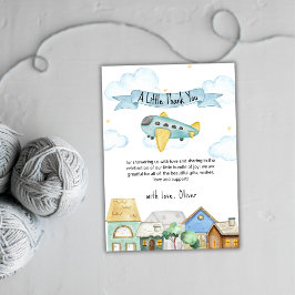 Cute Adventure Awaits Aviator Baby Shower  Tack Kort