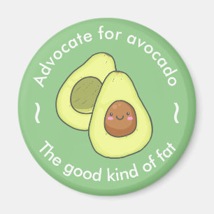 Cute Advocate for Avocado Bra Tjock Magnet