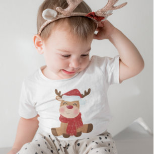 Cute Adworthy God jul Reindeer T Shirt