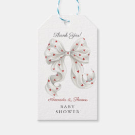 Cute Aesthetic Baby Shower Thank You Presentetikett