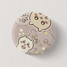 Cute Aesthetic Cream Bear Pin | Minimalist Soft  Knapp