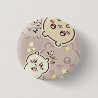 Cute Aesthetic Cream Bear Pin | Minimalist Soft  Knapp