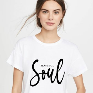 Cute Aesthetic" Inspirational Calligraphy T-Shirt