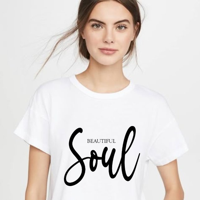 Cute Aesthetic" Inspirational Calligraphy T-Shirt (Skapare uppladdad)