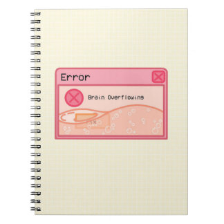 Cute Aesthetic Pastel rosa notebook (felmeddelande Anteckningsbok