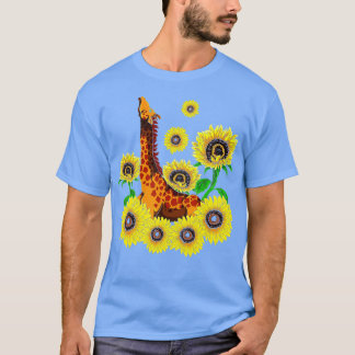 Cute Africa Animal Lover Yellow Flower Sunflower G T Shirt
