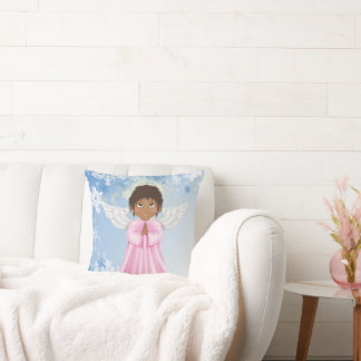 Cute African American Angel-Helgdag Kudde