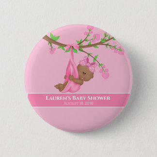 Cute African American Girl Baby Shower Knapp