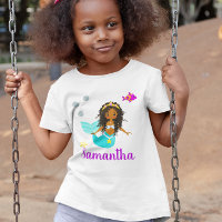 Cute African American Personlig Sjöjungfru Cute