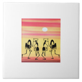 Cute African Break Dance Kakelplatta