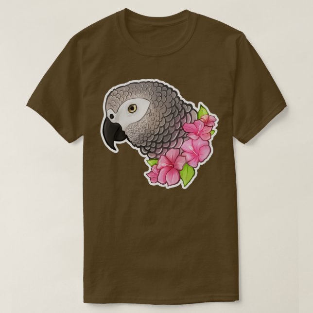 Cute African Grått T Shirt (Design framsida)