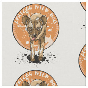 Cute African Vild Hund Tyg
