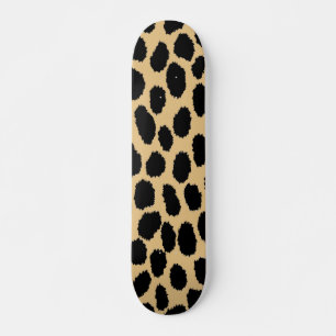 Cute African Wildlife Cheetah Animal Print Mönster Mini Skateboard Bräda 18,5 Cm