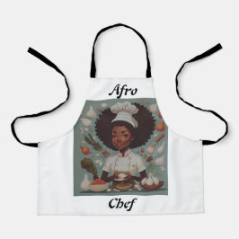 Cute Afro Chef Apron