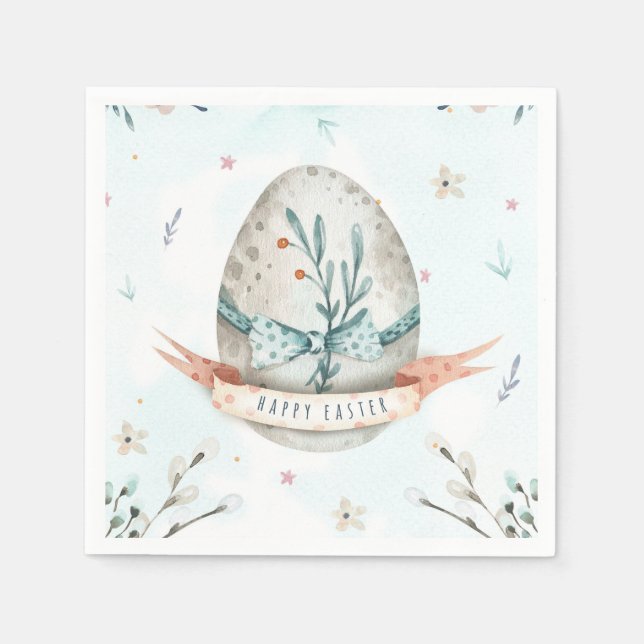 Cute ägg Glad påsk Pappersservett (Framsidan)