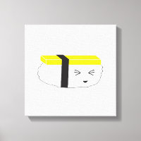 Cute ägg Sushi Illustration Kawaii stil