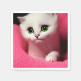 Cute Ai Kitten Pappersservett