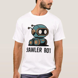 Cute AI Robot & Futuristic Tech Design T Shirt