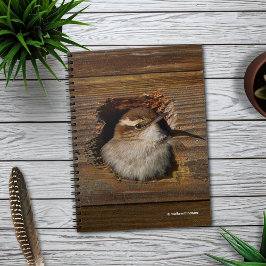 Cute Airbnb Moment Bewicks Wren i Nestbox Anteckningsbok