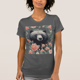 Cute Alabama Black Bear, omringat av Camellia T Shirt