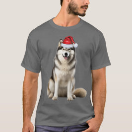 Cute Alaska Malamute Hund älskare Funny jul T Shirt