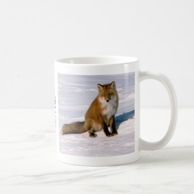 Cute Alaska Red Fox Morgondagskaffe Mugg (Höger)