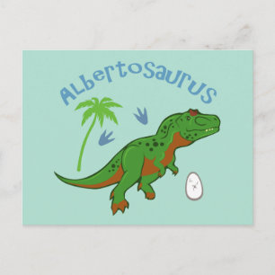 Cute Albertosaurus Vykort