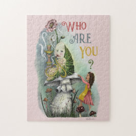 Cute Alice i Wonderland och Caterpelare Art J Pussel