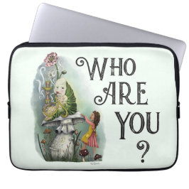 Cute Alice i Wonderland och Caterpelare Art Laptop Fodral