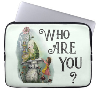 Cute Alice i Wonderland och Caterpelare Art Laptop Fodral