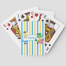 Cute Alice i Wonderland Personlig Kids Casinokort