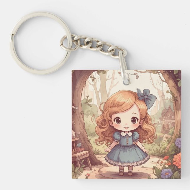 Cute Alice in Wonderland Whimsical Woodland Art (Framsidan)