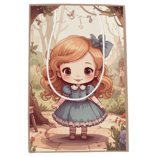 Cute Alice in Wonderland Whimsical Woodland Art (Framsidan)
