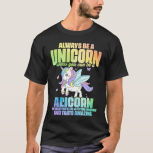 Cute Alicorn Magic Unicorn Fantasy Legendary Cre T Shirt