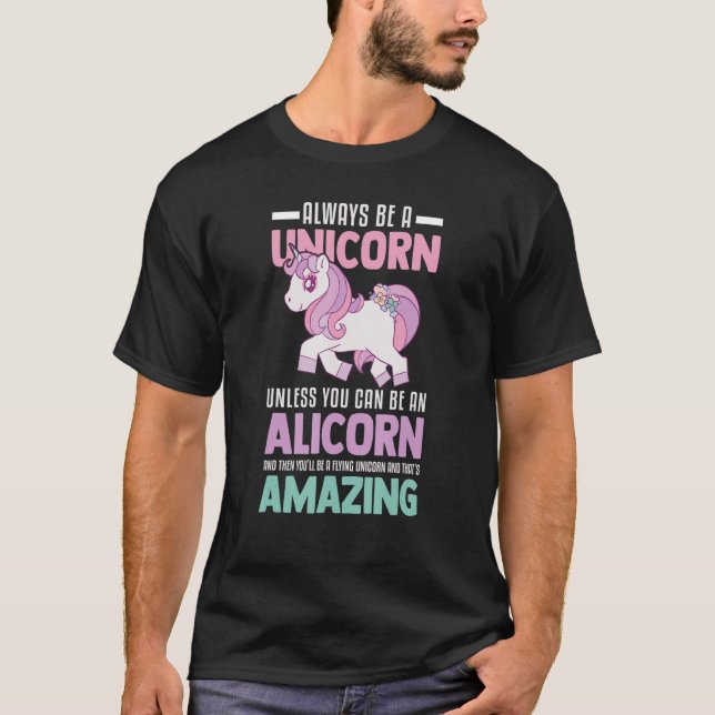 Cute Alicorn Magic Unicorn Fantasy Legendary Cre T Shirt (Framsida)