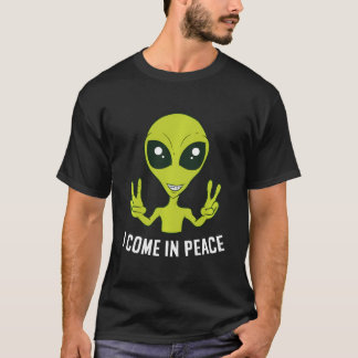 Cute Alien I Kom In Peace Space Rave Edm Music Al T Shirt