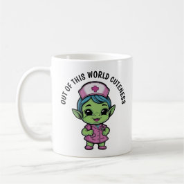 Cute Alien Nurse Kaffemugg