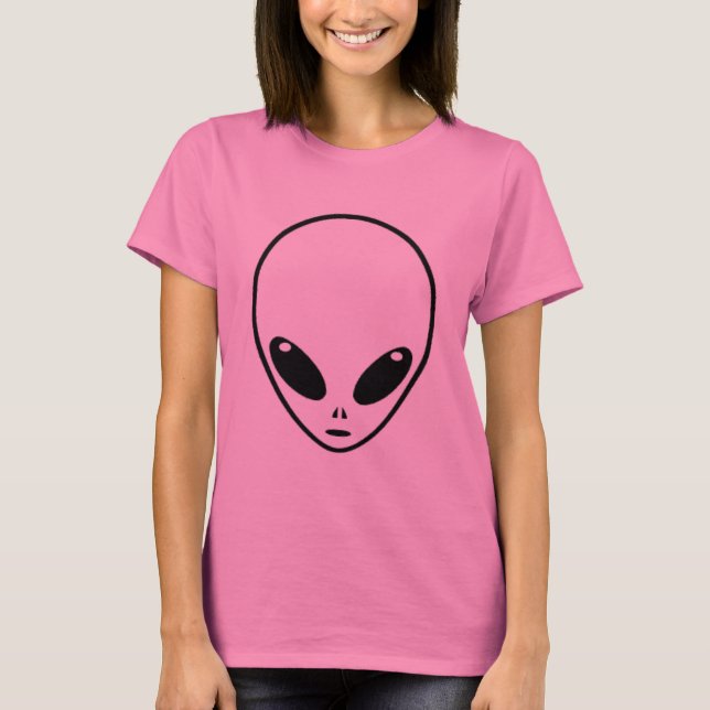 Cute Alien Tie Dye T-Shirt (Framsida)