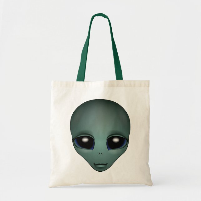 Cute Alien Tote bags och Cute Alien Matkasse Tygkasse (Framsidan)