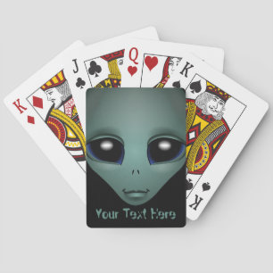 Cute Alien-uppspelningskort Personlig ET-kort Casinokort