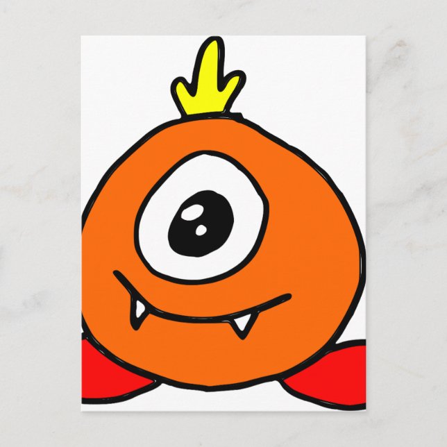 Cute Alien Vykort (Framsida)