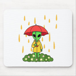 Cute Alien With Umbrella Kawaii Space Character Musmatta