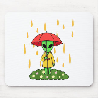 Cute Alien With Umbrella Kawaii Space Character Musmatta