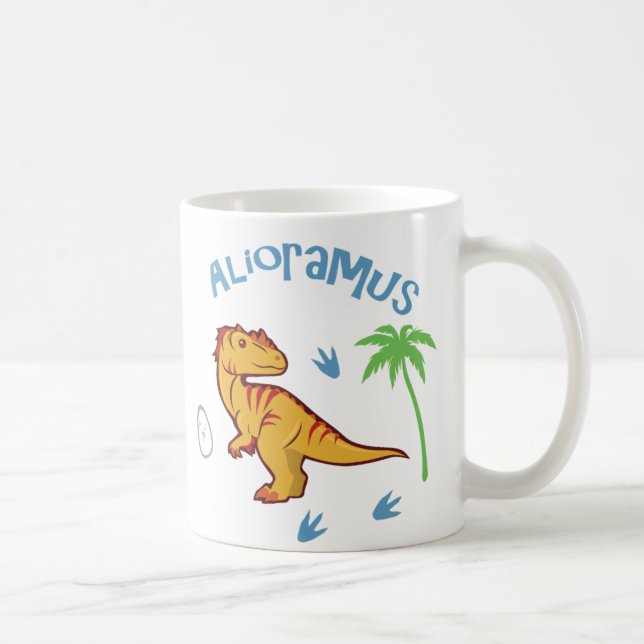 Cute Alioramus Kaffemugg (Höger)