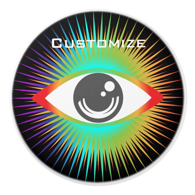 Cute All-view Alien Öga Thunder_Cove Knopp (Framsidan)