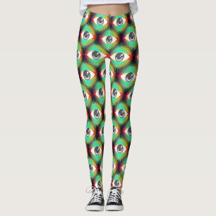 Cute All-view Alien Öga Thunder_Cove Leggings