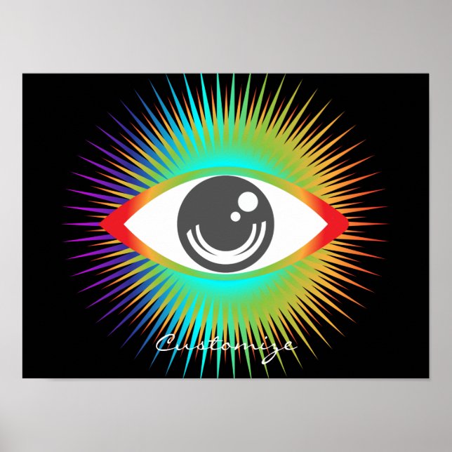 Cute All-view Alien Öga Thunder_Cove Poster (Framsidan)