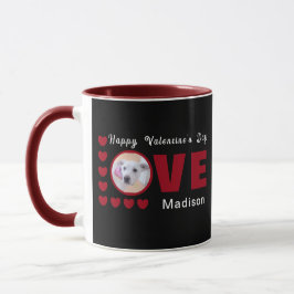 Cute Alla hjärtans dag Hund Kärlek Hearts Red Mugg