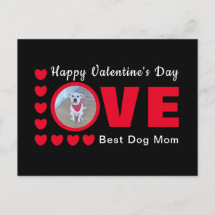 Cute Alla hjärtans dag Hund Mamma Kärlek Hearts Re Vykort